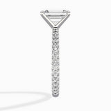 Classic Pave Solitaire Engagement Ring