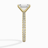 Classic Pave Solitaire Engagement Ring