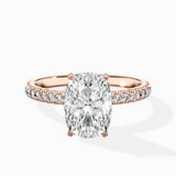 Classic Pave Solitaire Engagement Ring