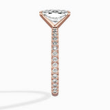 Classic Pave Solitaire Engagement Ring