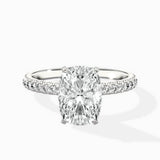 Classic Pave Solitaire Engagement Ring