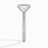 Classic Pave Solitaire Engagement Ring
