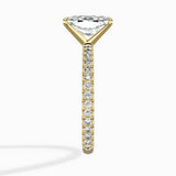 Classic Pave Solitaire Engagement Ring