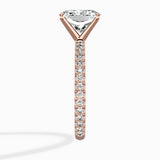 Classic Pave Solitaire Engagement Ring