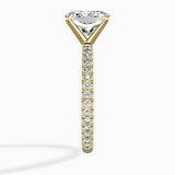Classic Pave Solitaire Engagement Ring