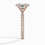 Classic Pave Solitaire Engagement Ring
