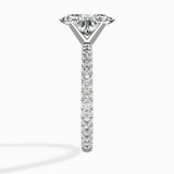 Classic Pave Solitaire Engagement Ring