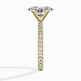 Classic Pave Solitaire Engagement Ring