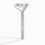 Classic Pave Solitaire Engagement Ring