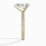 Classic Pave Solitaire Engagement Ring