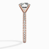 Classic Pave Solitaire Engagement Ring