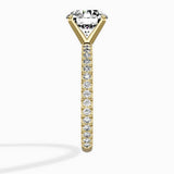 Classic Pave Solitaire Engagement Ring