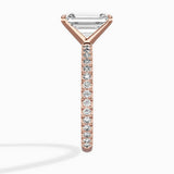 Classic Pave Solitaire Engagement Ring