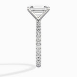 Classic Pave Solitaire Engagement Ring