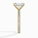 Classic Pave Solitaire Engagement Ring
