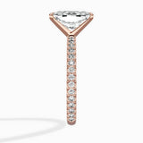 Classic Pave Solitaire Engagement Ring