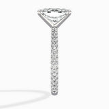 Classic Pave Solitaire Engagement Ring
