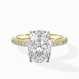 Classic Pave Solitaire Engagement Ring