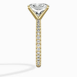 Classic Pave Solitaire Engagement Ring