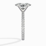 Classic Pave Solitaire Engagement Ring