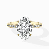 Classic Pave Solitaire Engagement Ring