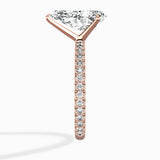 Classic Pave Solitaire Engagement Ring