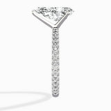Classic Pave Solitaire Engagement Ring