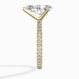 Classic Pave Solitaire Engagement Ring