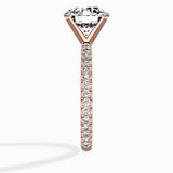 Classic Pave Solitaire Engagement Ring