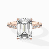 Classic Pave Solitaire Engagement Ring