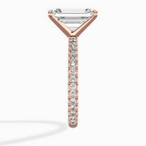 Classic Pave Solitaire Engagement Ring