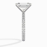 Classic Pave Solitaire Engagement Ring