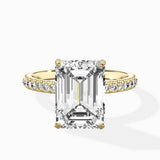Classic Pave Solitaire Engagement Ring