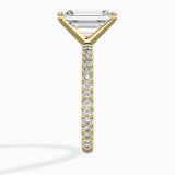 Classic Pave Solitaire Engagement Ring
