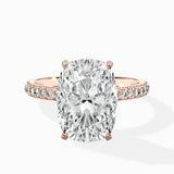 Classic Pave Solitaire Engagement Ring