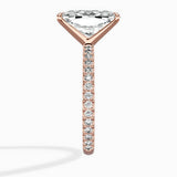 Classic Pave Solitaire Engagement Ring