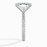 Classic Pave Solitaire Engagement Ring