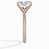 Classic Pave Solitaire Engagement Ring