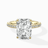 Classic Pave Solitaire Engagement Ring