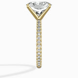 Classic Pave Solitaire Engagement Ring
