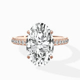 Classic Pave Solitaire Engagement Ring