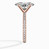 Classic Pave Solitaire Engagement Ring