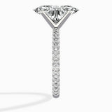 Classic Pave Solitaire Engagement Ring