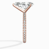 Classic Pave Solitaire Engagement Ring