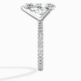 Classic Pave Solitaire Engagement Ring