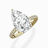 Classic Pave Solitaire Engagement Ring