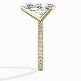 Classic Pave Solitaire Engagement Ring