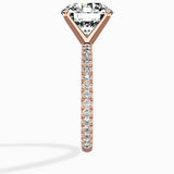 Classic Pave Solitaire Engagement Ring