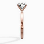 Paris Solitaire Round Engagement Ring in Rose Gold