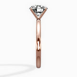 Paris Solitaire Round Engagement Ring in Rose Gold